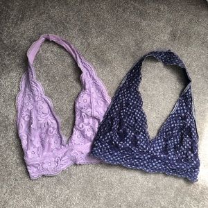 Two Urban Outfitters Halter Bralette’s